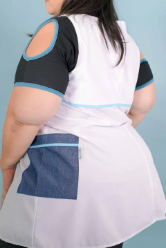 Imagen de VESTIDITO TURQUESA LUNARES