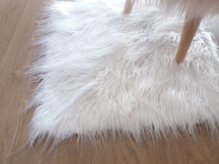 Alfombras Nordicas Piel Premiun Angora Blanco (rizado)
