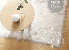 Alfombras Nordicas Piel Premiun Angora Crudo