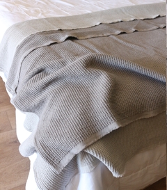 Manta Nido - Waffle Gris Oscuro - comprar online
