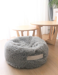 Puff Camita Nido Mascotas - Gris Claro