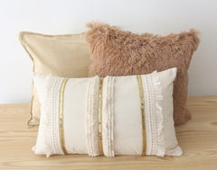 Almohadón Boho Handira Dorado - Ekisetum Tienda Deco