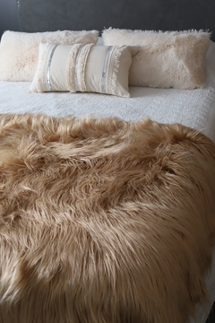 Manta Pie de Cama Nórdico Premium - Zorro Canela