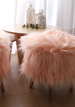 Puff Nordico Zorro Rosa Dior - comprar online