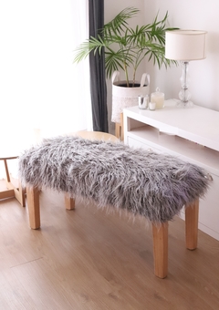 Banqueta Nordica Pie de Cama - Angora Gris en internet