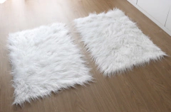 Alfombras Nordicas Piel Premiun Angora Blanco (rizado) - comprar online