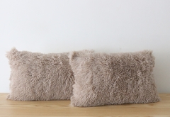 Almohadón Piel Ultra Soft Visón