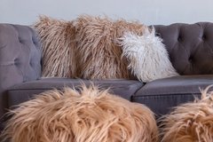 Almohadón Angora Canela - Ekisetum Tienda Deco