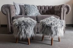 Almohadón Nevado (negro con puntas blancas) - Ekisetum Tienda Deco