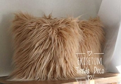Almohadón Angora Canela