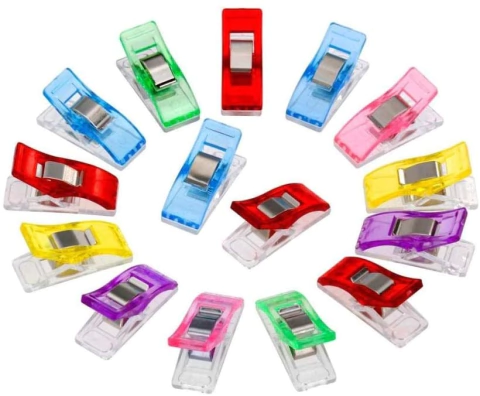 10 Clips / Prendedores para Costura Plásticos - Coloridos