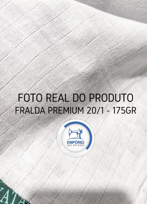 01 mt Tecido Fralda Quadriculada Valletex Premium (100x80cm