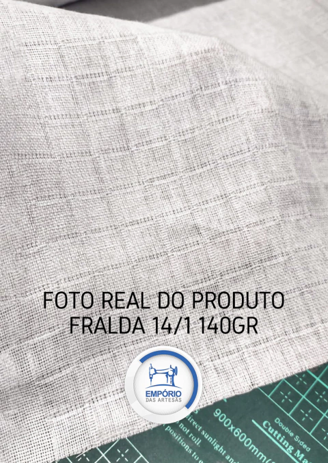 01 mt Tecido Fralda Quadriculada Valletex (100x70cm)