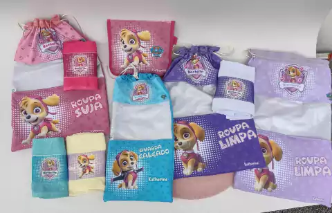 Painel Saco para Roupas Limpas ou Sujas