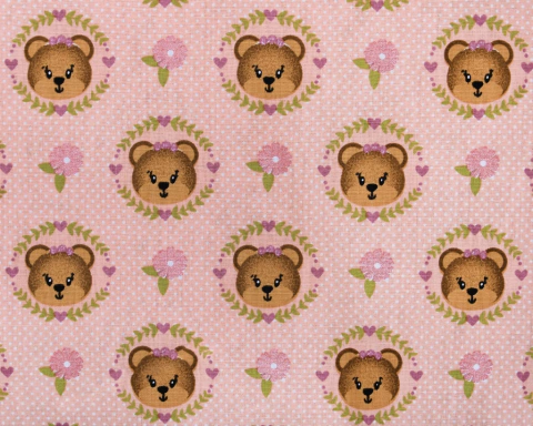 Tricoline 100% algodão - SALMÃO tons (Meio Metro)