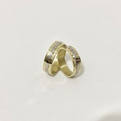 Alianzas Oro Amarillo y Blanco 18k 10gr el Par Diseño ROLEX - comprar online