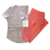 Ambo Trimix SPANDEX beige, blanco y coral - comprar online