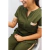 Ambo Dalia Clasico Deportivo SPANDEX con PUÑO (Verde militar y beige) en internet