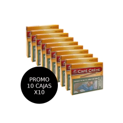 Cafe Creme Finos Original Puritos - 10 Cajas x 10