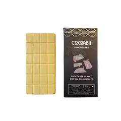 Tableta Chocolate Blanco con Sal de Himalaya CocoaBit 80 gr.