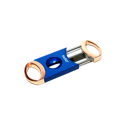 Cortacigarros V-Cut Faro Azul y Dorado - comprar online