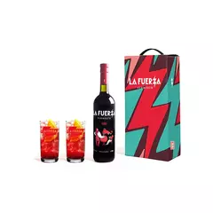 Vermouth La Fuerza Rojo + 2 vasos