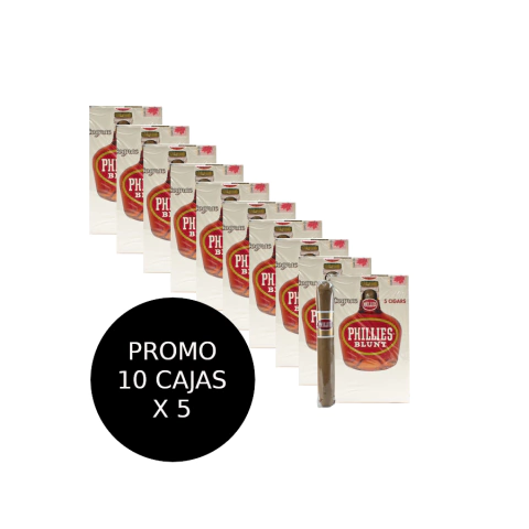 Phillies Blunt Cognac - 10 Cajas x 5