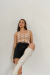 TOP GREECE JACQUARD CAMEL - tienda online