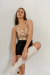 TOP GREECE JACQUARD CAMEL