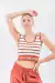 TOP STRIPES LADRILLO