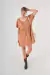 VESTIDO CONNIE CAMEL LÚREX