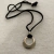 Collar CIRCULO NEGRO GAMUZA