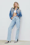 CALÇA CÓS ASSIMÉTRICO VIRGINIA JEANS CLARA