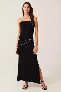 VESTIDO MIDI ANASTACIA PRETO - comprar online