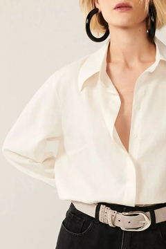 CAMISA SOCIAL LUARA OFF WHITE - T Brand Store