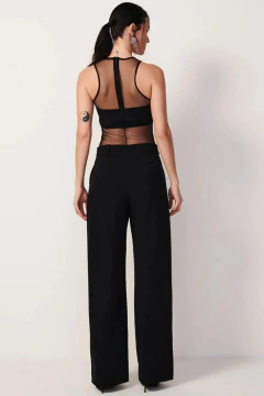 CALÇA COM BARRA RETA MAJU PRETO - loja online