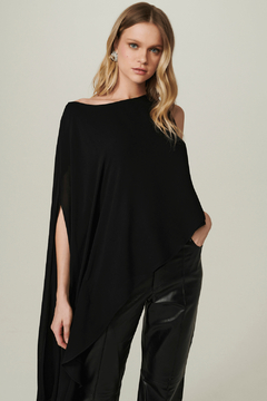 BLUSA EM VISCOSE TELMA PRETO - T Brand Store