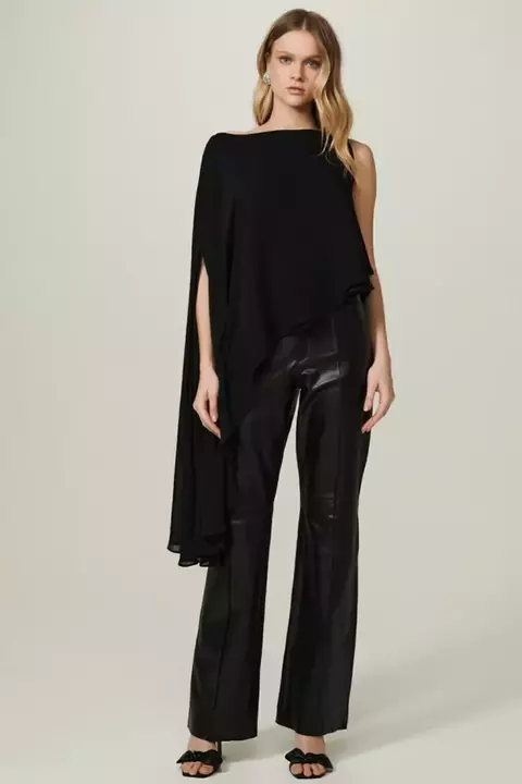 BLUSA EM VISCOSE TELMA PRETO