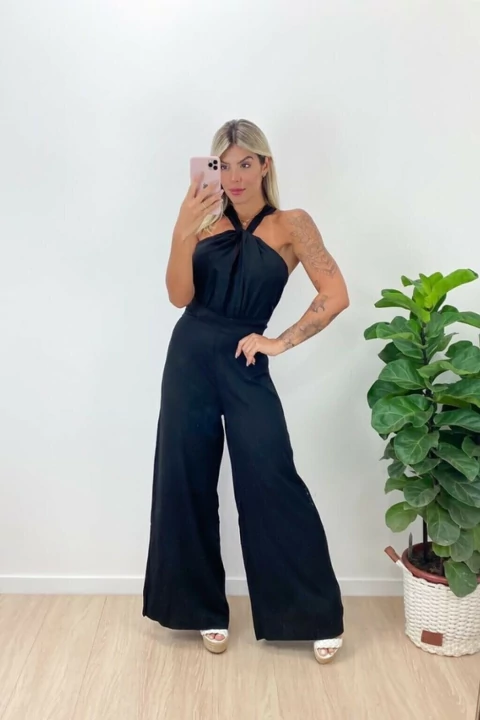 MACACÃO LONGO FRENTE UNICA THAÍS PRETO