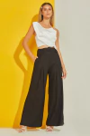 CALÇA PANTALONA DE LINHO ZEN PRETO