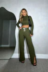 CALÇA MOLETOM VERDE MILITAR