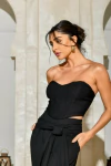 CROPPED CORSELÊ BARBATANA PRETO