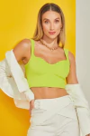 CROPPED DECOTE PRINCESA VERDE FLUOR