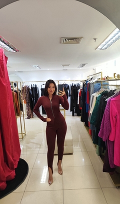 MACACÃO LONGO EM TRICOT MERINO PRETO - loja online