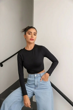 BLUSA MANGA LONGA MALHA NORA na internet