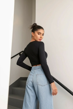 BLUSA MANGA LONGA MALHA NORA - T Brand Store