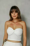 CROPPED TORCIDO NO BUSTO OFF WHITE