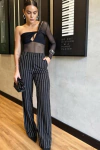 CALÇA RISCA DE GIZ GISELE PRETO