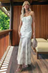 VESTIDO DE CAMBRAIA DOURADO RADIANT
