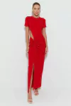 VESTIDO LONGO COM RECORTES SILVIA BRAZ - comprar online